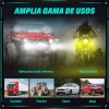 2 Faros Luces Led Auxiliares 4 Modos Lupa Para Moto