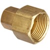 Anderson Metals Brass Tube Fitting, Coupling, 1/8" Compression x 1/8"