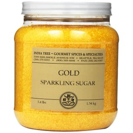 India Tree Star Gold Sparkling Sugar, 3.4 lb (Pack of 2)