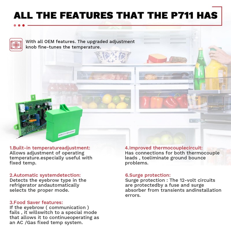 HRepair P-711 Control Board fits Dometic 2 Or 3 Way