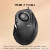 ELECOM EX G Series Wired Trackball Mouse Ergonomic Design 8