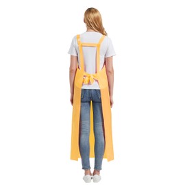 Nanxson Unisex Apron TPU Waterproof Apron H-shaped Shoulder Strap Work Apron for Pet Care CFS0009, yellow