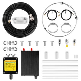 K-480WLA Portable Active Loop Antenna 0.5MHz-500MHz 30dBi Broadband Receiving Antenna | Built-in Filter | LW/MW/SW/FM/VHF/HF/Air 6 Meters SDR Ham Radio Antenna with 1800mAh Battery