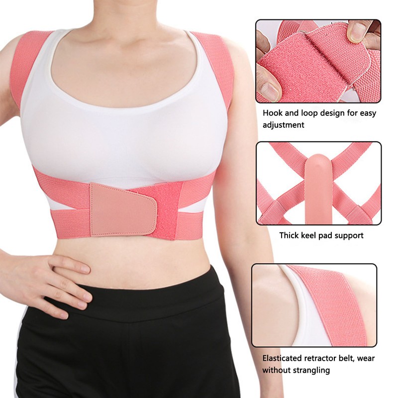 Posture Corrector Adjustable Clavicle Support Double Fixation Comfortable Adjustable Upper
