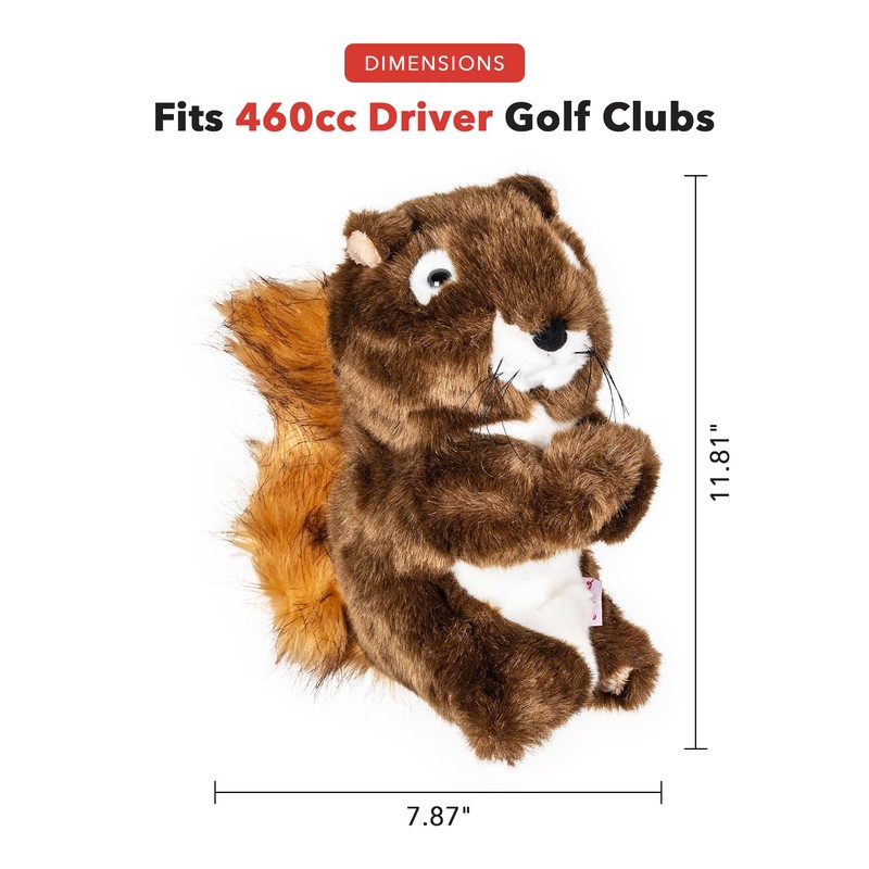 Daphne's Headcovers Squirrel Driver Headcover | Premium Driver Headcovers |
