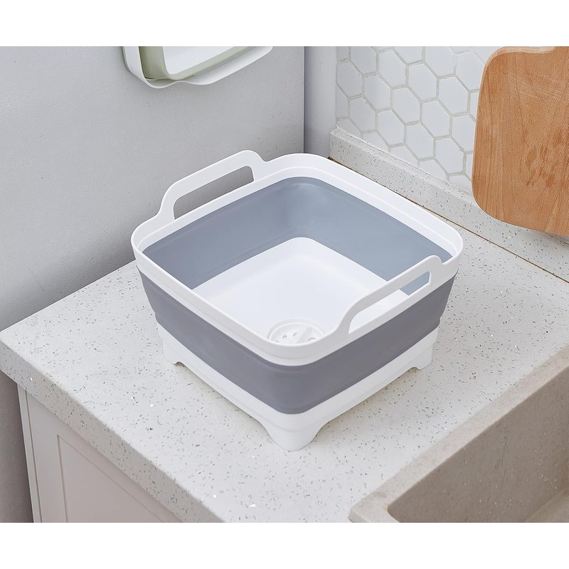 Collapsible Dish Pans for Washing Dishes 9L Portable Wash Dish