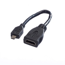 VALUE HDMI HS Kbl Eth. 6 Double Female/Male 0,15 M