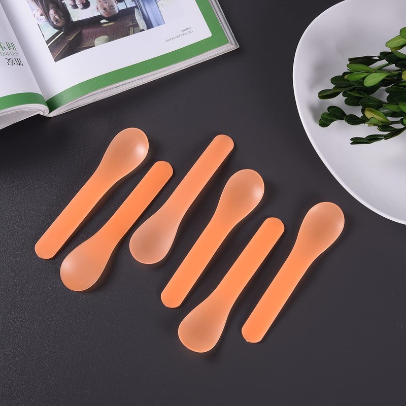 60 Color-Changing Ice Cream Spoons - Dessert Pudding Spoons for