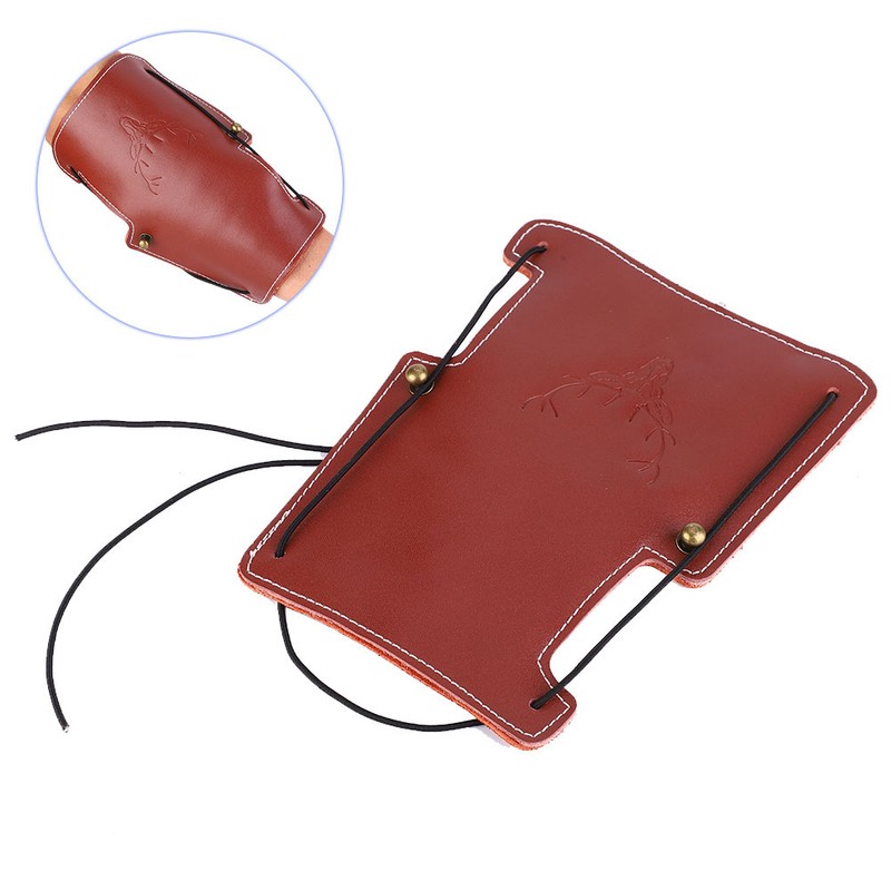 Cowhide Arm Protection Adjustable Arm Guard for Traditional Bow Hunting
