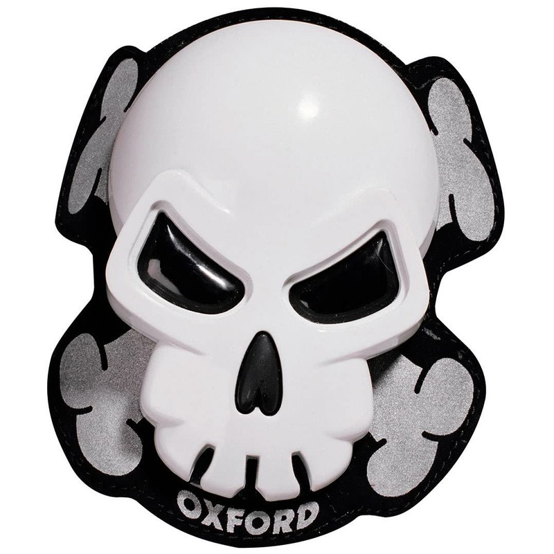 Oxford OX683 Skull Motorcycle Knee Sliders Black