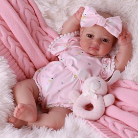 BABESIDE Reborn Baby Dolls, 20Inch Cute Soft Vinyl Realistic-Newborn Baby Doll Poseable Real Life Lifelike Baby Dolls with Doll Accessories for 3+ Year Old Girls