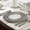 DecorLine Stunning White & Silver "Imperial" Soup Bowls - 12