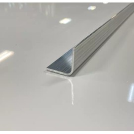 Mr Metal Aluminum 1" x 1" Rounded Corner Aluminum Angle 62" Long - Mill Finish - Trim, 1/16" Thick