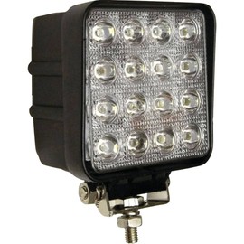 Tiger Lights TLFL5 12V LED Blue Work Light 3.5 Amps, 42 Wattage, 2650 Lumens, 4 1/4" Length, 4 1/2" Width, 3" Depth, Spot Off-Road Light
