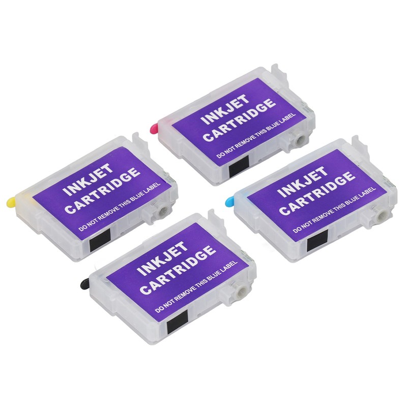 4 Colors Ink Cartridge with Permanent Chip Refill Printing Boxes