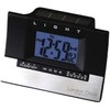 London Clock Co Black Hybrid Solar LCD Alarm Clock