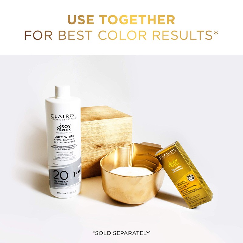 Clairol Professional Permanent Liquicolor for Blonde Hair Color, 8r Light