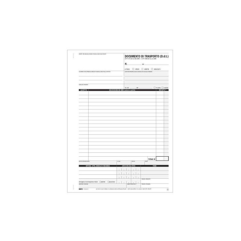 EDIPRO - E5218C - transport paper pad 25 x 4