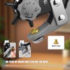 Leather Hole Punch Tool Set [Upgraded], Diyife Multi-Function Revolving Punch