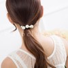 [Herbeluemily] ヘアゴム ヘアアクセサリー パール 黒ゴム ジャージヘアゴム ソフトヘアゴム 韓国風 3個セット