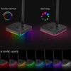 KAFRI RGB Headphone Stand with Wireless Charger Desk Gaming Headset
