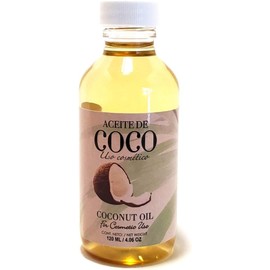 LENICO Aceite de Coco 120 ml Coconut Oil for Cosmetic Use Hidratante Natural para Piel y Cabello Ideal para Masajes, Barba y Uñas Uso Externo – 4.06 Fl Oz