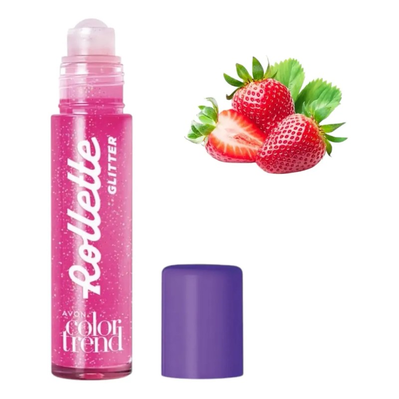 Brillo Labial Rollette Glitter Surtido 3pz Color Trend Avon