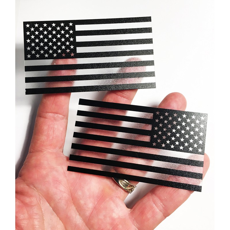 Reversed and Forward Set - Thick Transparent Forward American Flag