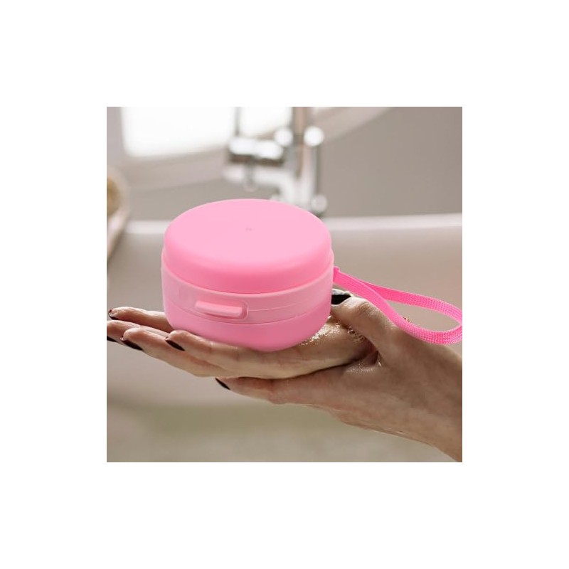2 Cepillos de Silicona Exfoliante Corporal y Funda Protectora para