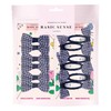 Basic Sense 12pcs Gingham Check Bow School Hair Set, Ribbon