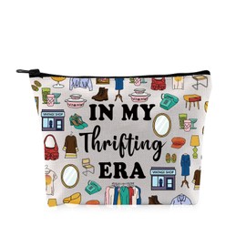 G2TUP Thrift Shop Lover Gift In My Thrifting Era Makeup Bag Mid Century Furniture Cosmetic Bag Thrifter Zipper Travel Pouch (In My Thrifting Era MB)
