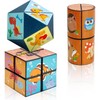 Magic Cube Set, 2 in 1 Cube for Kids and