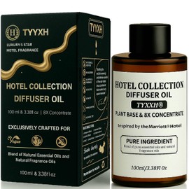 Hotel Collection Diffuser Oil, Marriot Inspired Essential Oils for Waterless, Cold Air, Ultrasonic & Reed Diffusers, HVAC, Long-Lasting 5-Star Hotel Fragrance for Home, Office, Spa - 3.38fl oz/100ml
