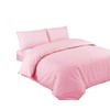 Ev Dekor® DVS729 Duvet Cover Sets Light Peach Pink- Soft