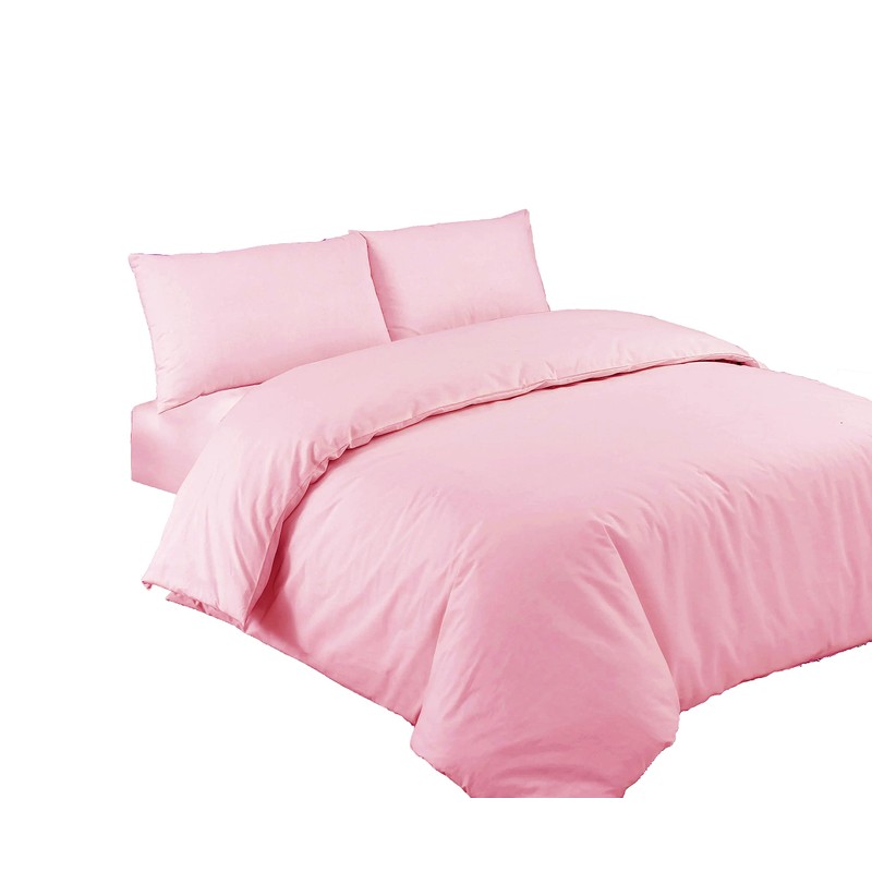 Ev Dekor® DVS729 Duvet Cover Sets Light Peach Pink- Soft