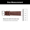 WOCCI 18mm Leather Watch Band Keeper, Holder Loop, Retainer Rings