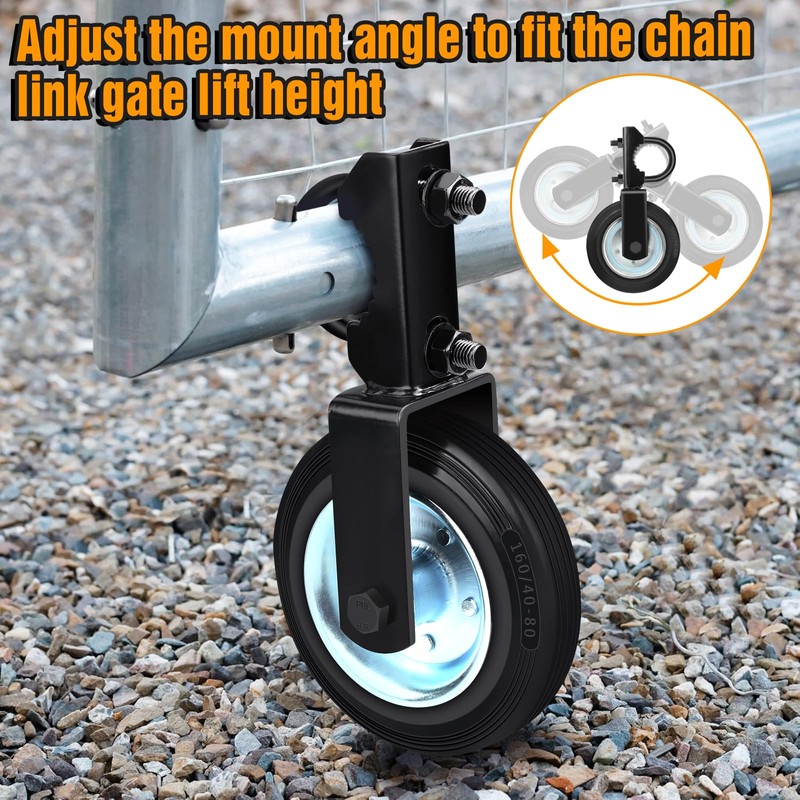 Mofeez Gate Wheel for Metal Swing Gate with 1-5/8" Thru