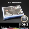 SIGNZ Document Wallets (DIN A5, Extra Strong 120 My), Grained,