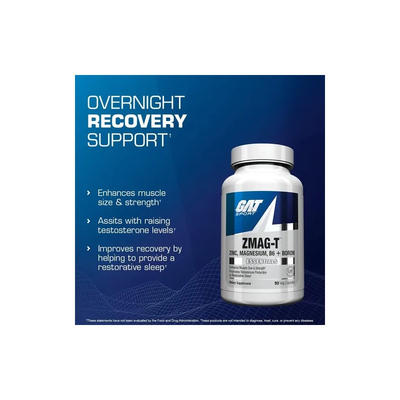 Gat Sport Essentials Zmag-t Zinc, Magnesio, B6 + Boro 2
