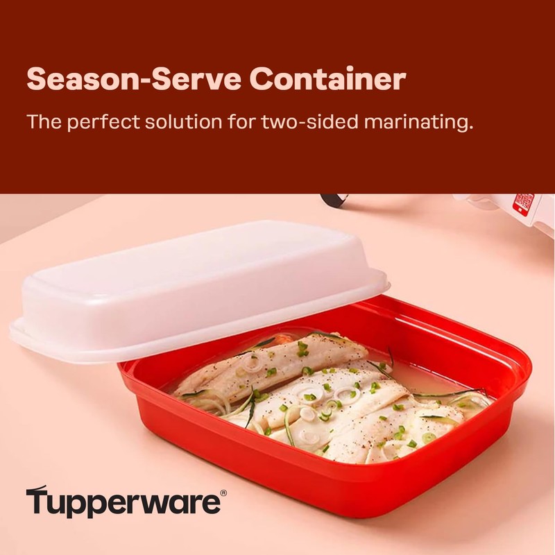 Tupperware Season-Serve Marinating Container, Dishwasher Safe and BPA Free Container