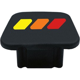 2 Inch Tri-Color 3 Color Logo Trailer Hitch Tube Cover Plug Cap, Rubber Receiver Tube Hitch Plug Fit for Toyota Car Accessories