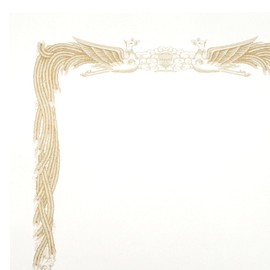 A4 Vertical, Horizontal Writing, White, 10 Sheets, Compatible with A4 Laser Printers, 8.3 x 11.7 inches (210 x 297 mm), Phoenix Frame, Graduation Certificate, Commendation Certificates
