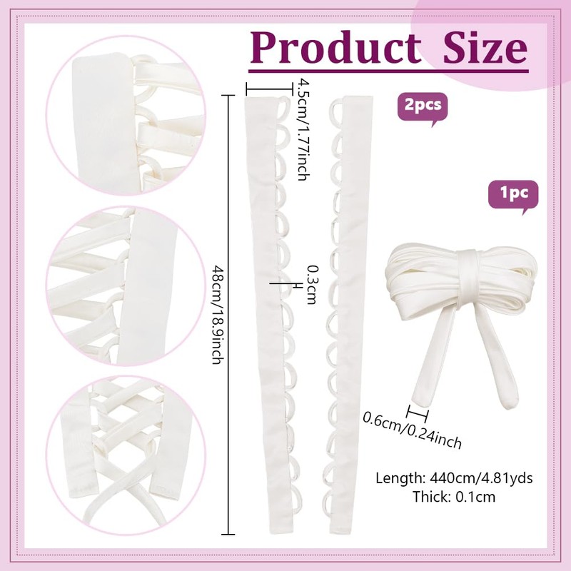 nbeads Wedding Dress Corset Kit, Wedding Dress Zip Replacement Corset