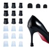 18 Pairs High Heel Protectors, Transparent Heel Covers for High