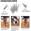 Yotsuba 6Pcs Damaged Screw Extractor Kit, Broken Bolt Remover Set,