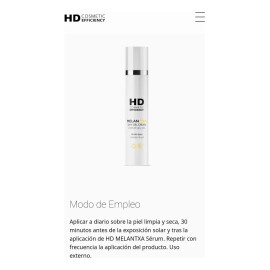 Kit De Muestras Hd Melan Txa Crema Gel Dia 50 Ml