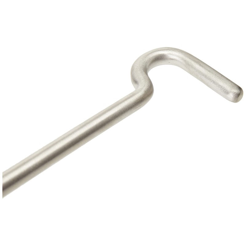 Carlisle Brass CAB1200SSS Cabin Hook, Satin Stainless Steel, 200 mm