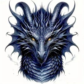 Fashion Jewelry One Of A Kind BLACK EVIL DRAGON  Pendant 925 Silver 20" Necklace Women Men Gift