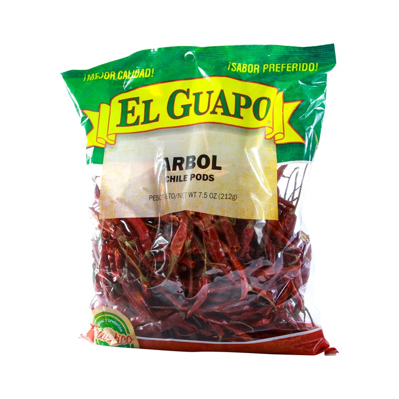 El Guapo Arbol Chiles (Chile de Arbol),7.5 oz