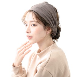 VingTAINE HB-30-CHG Turban Style Hair Band, Headband, Hair Accessories, Charcoal Gray